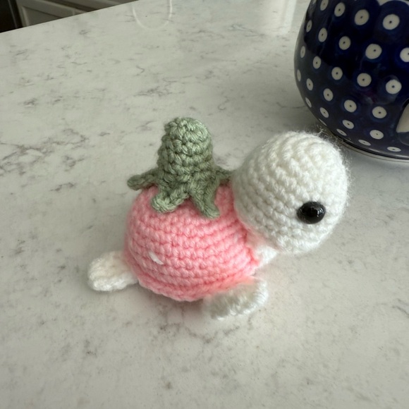 Handmade Crochet Turtle - Picture 3 of 6